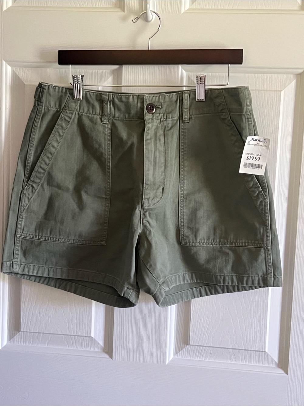 Madewell Olive Green Utility Jean Shorts